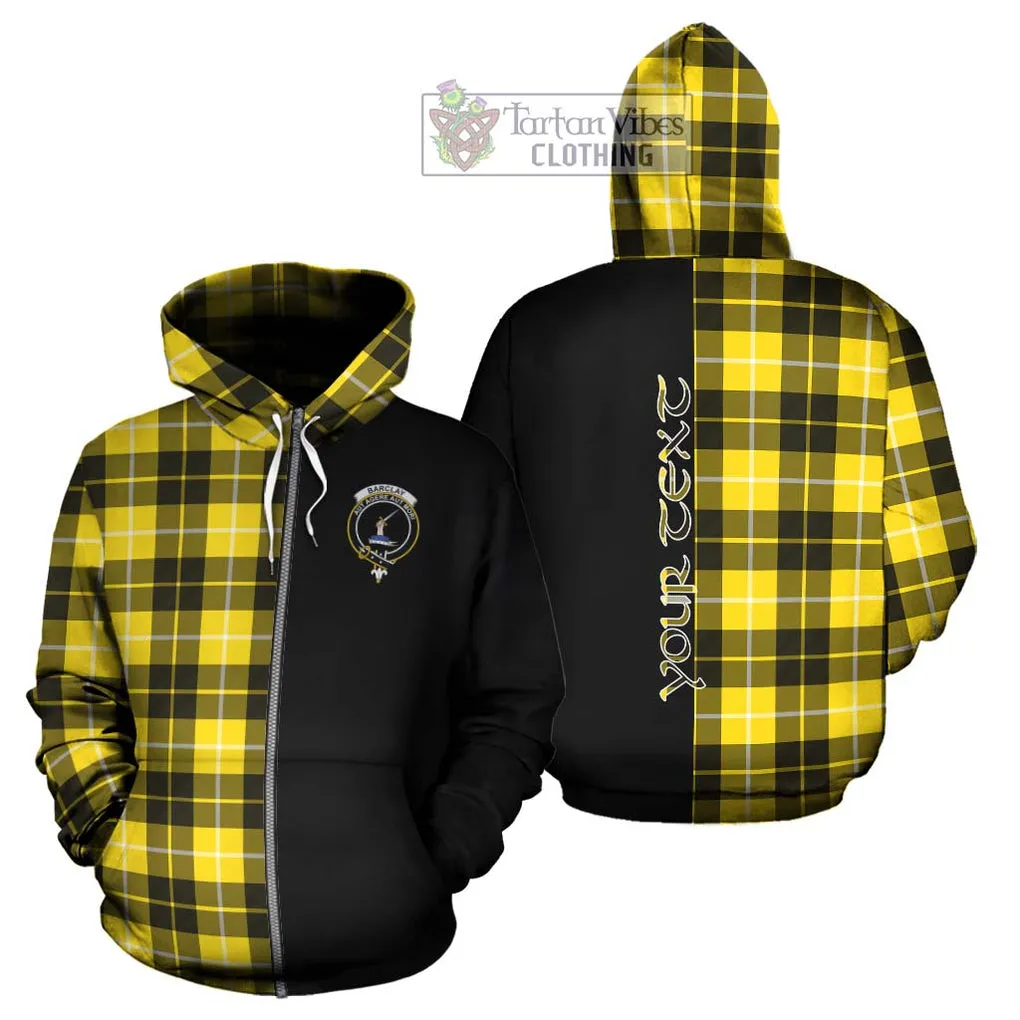 Barclay Dress Modern Tartan Hoodie with Family Crest and Half Of Me Style