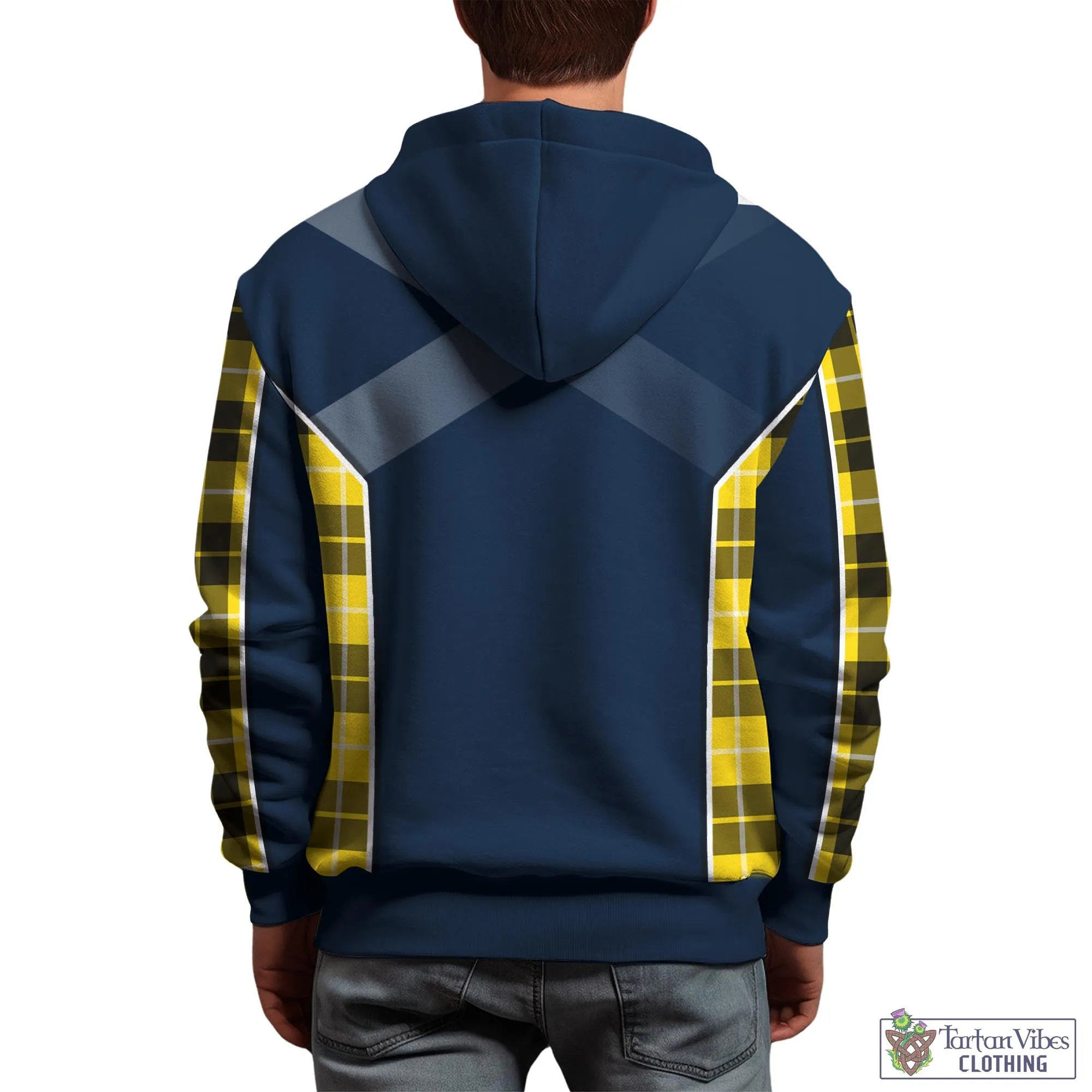 Barclay Dress Modern Tartan Hoodie with Family Crest and Lion Rampant Vibes Sport Style