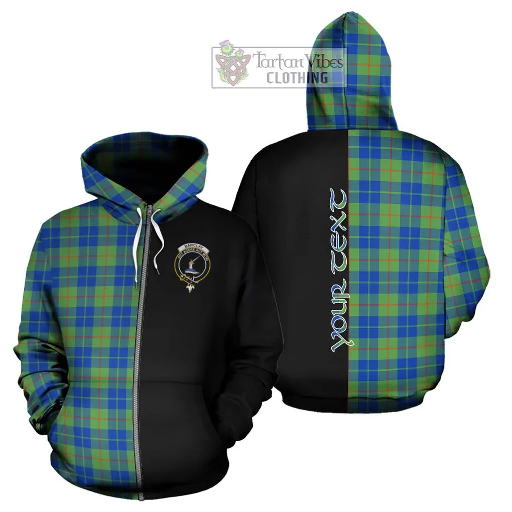 Barclay Hunting Ancient Tartan Hoodie with Family Crest and Half Of Me Style