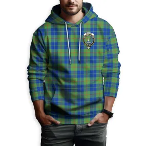 Barclay Hunting Ancient Tartan Hoodie with Family Crest