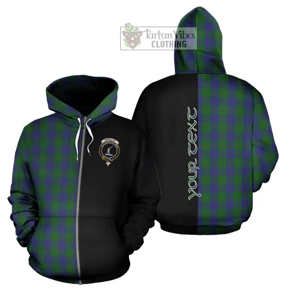 Barclay Tartan Hoodie with Family Crest and Half Of Me Style