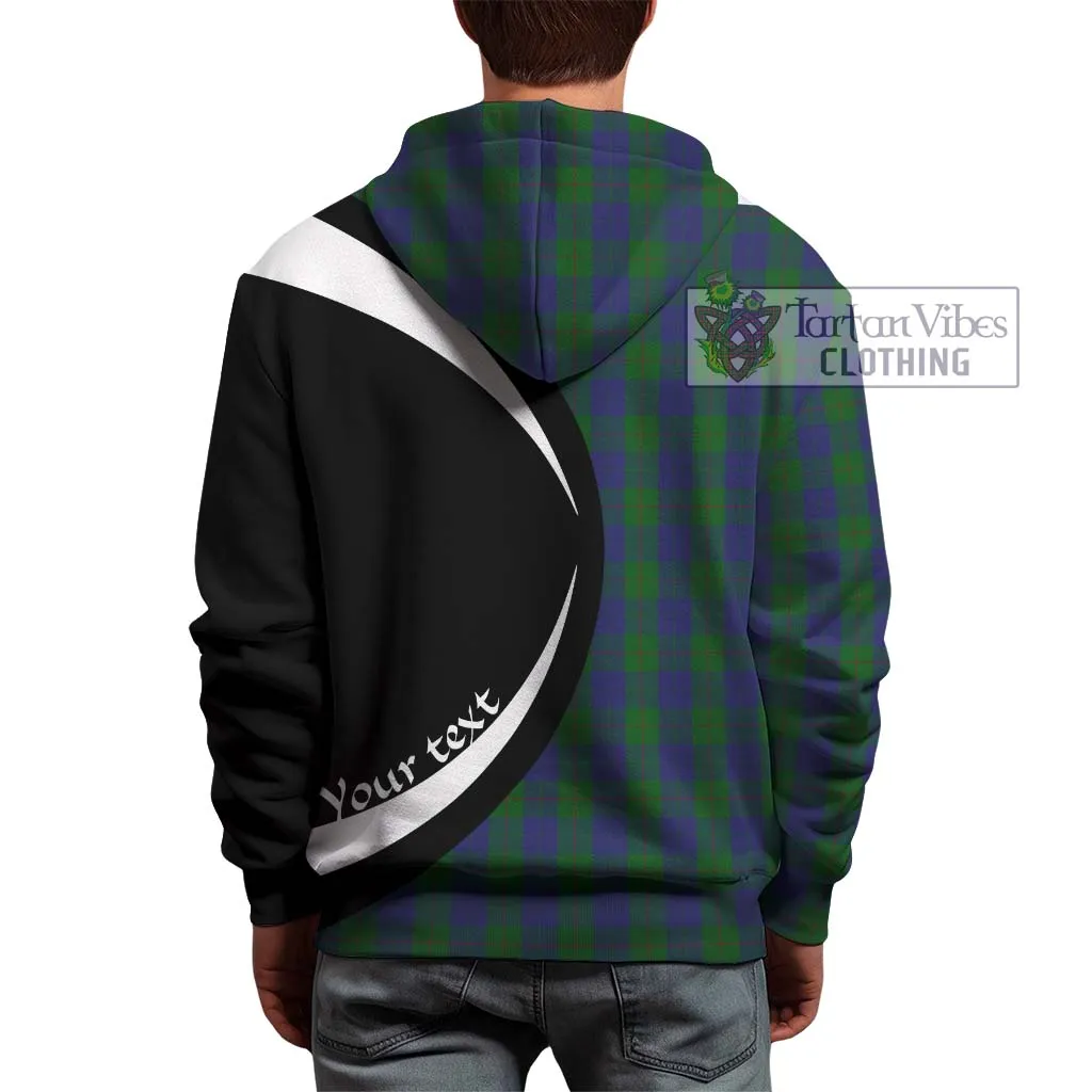 Barclay Tartan Hoodie with Family Crest Circle Style