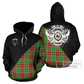 Baxter Modern Tartan Hoodie with Family Crest and Military Logo Style