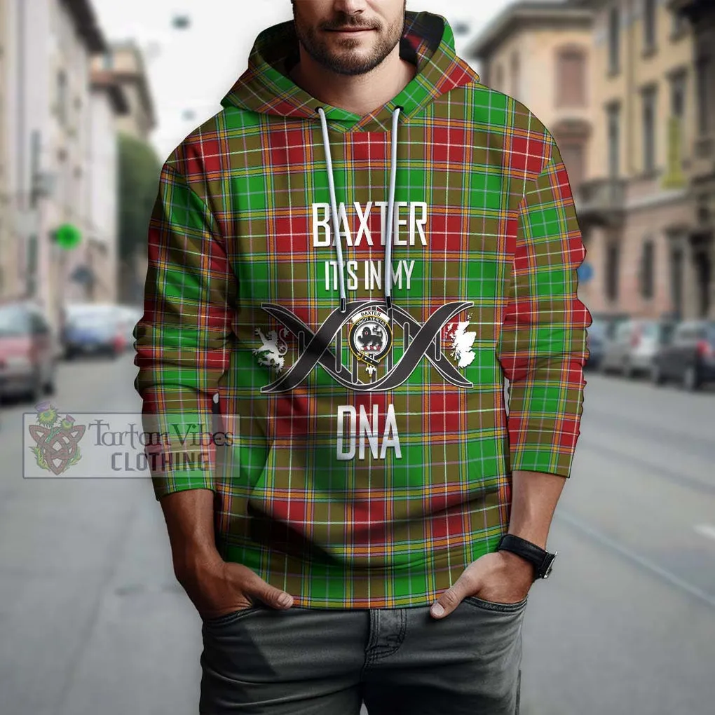 Baxter Modern Tartan Hoodie with Family Crest DNA In Me Style