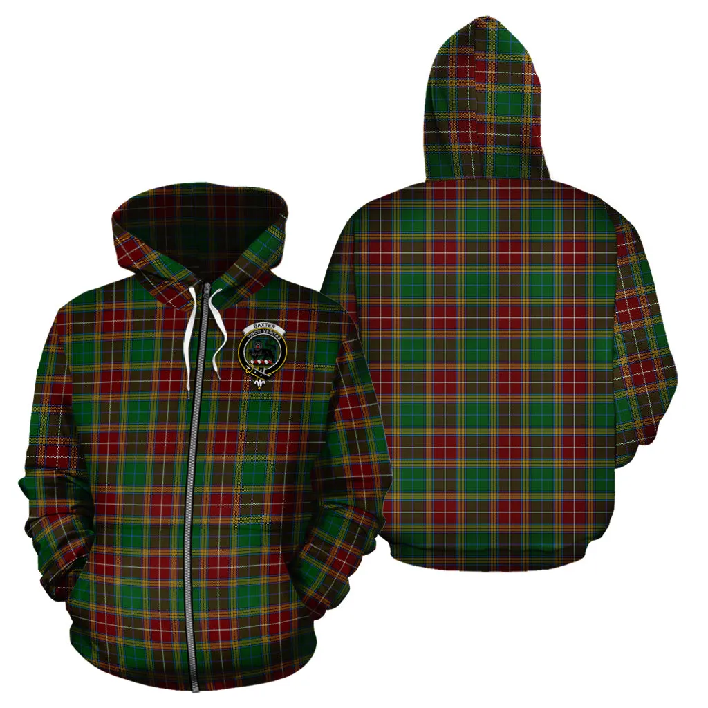 Baxter Tartan Hoodie with Family Crest