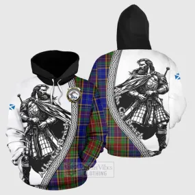 Beattie (Beatty) Tartan Clan Crest Hoodie with Highlander Warrior Celtic Style