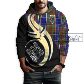 Beattie Tartan Hoodie with Family Crest and Celtic Symbol Style