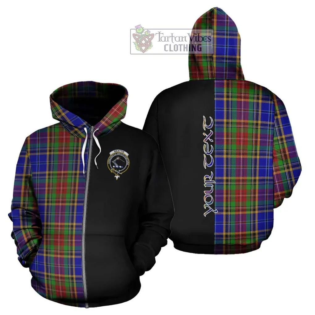 Beattie Tartan Hoodie with Family Crest and Half Of Me Style