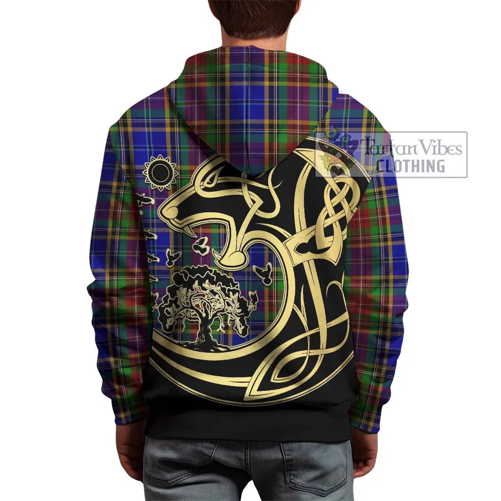 Beattie Tartan Hoodie with Family Crest Celtic Wolf Style