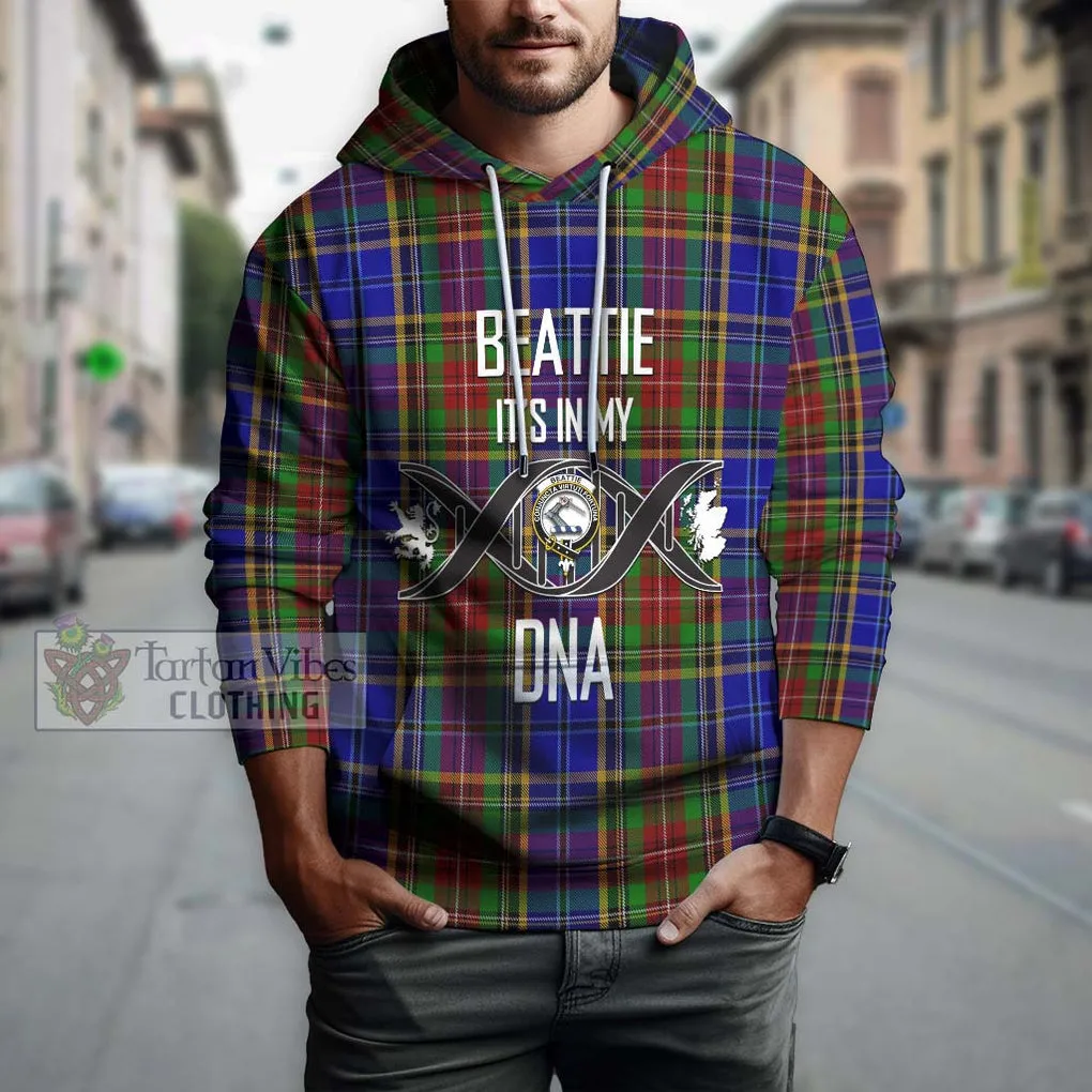 Beattie Tartan Hoodie with Family Crest DNA In Me Style