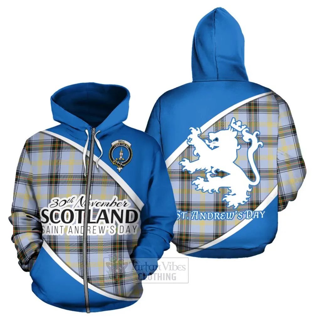 Bell Family Crest Tartan Hoodie Celebrate Saint Andrew's Day in Style