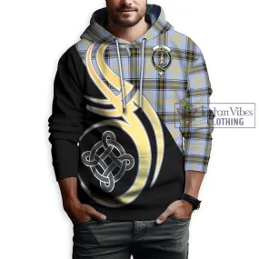 Bell of the Borders Tartan Hoodie with Family Crest and Celtic Symbol Style