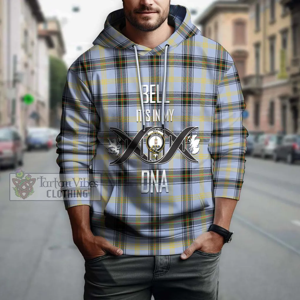 Bell Tartan Hoodie with Family Crest DNA In Me Style