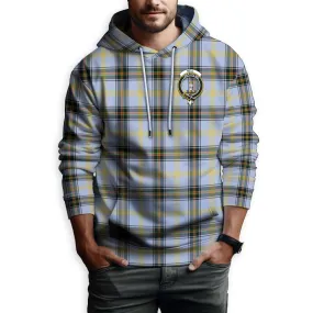 Bell Tartan Hoodie with Family Crest