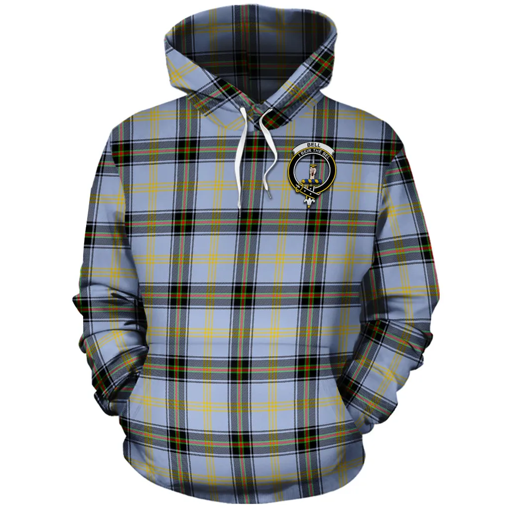 Bell Tartan Hoodie with Family Crest