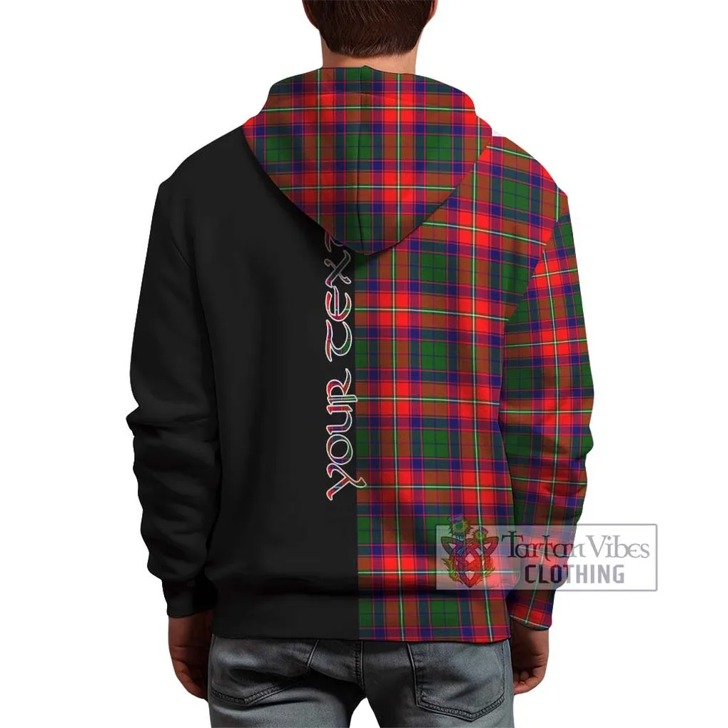 Belsches Tartan Hoodie with Family Crest and Half Of Me Style