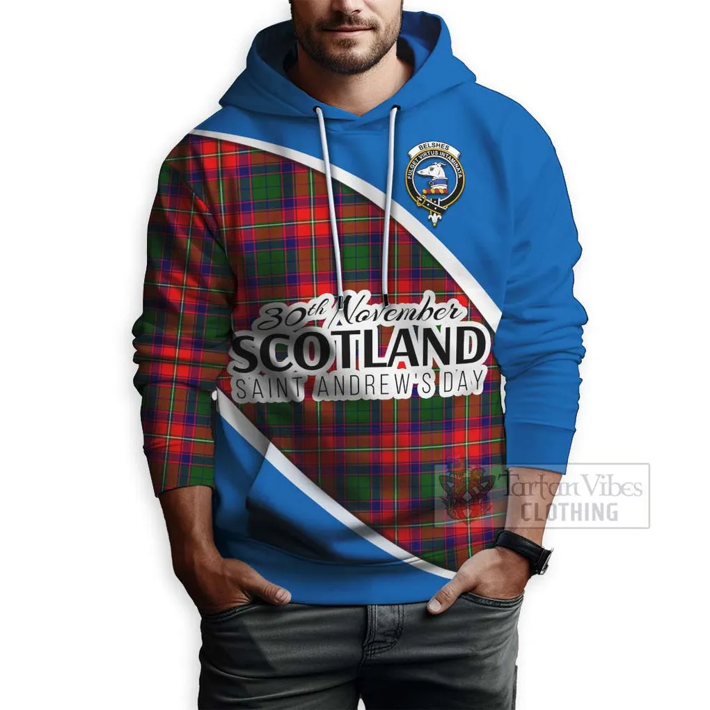 Belshes (Belsches) Family Crest Tartan Hoodie Celebrate Saint Andrew's Day in Style