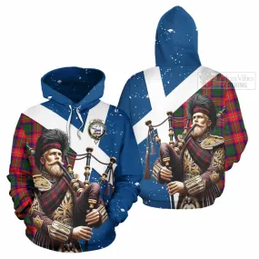 Belshes (Belsches) Tartan Hoodie with Family Crest Scottish Bagpiper Vibes