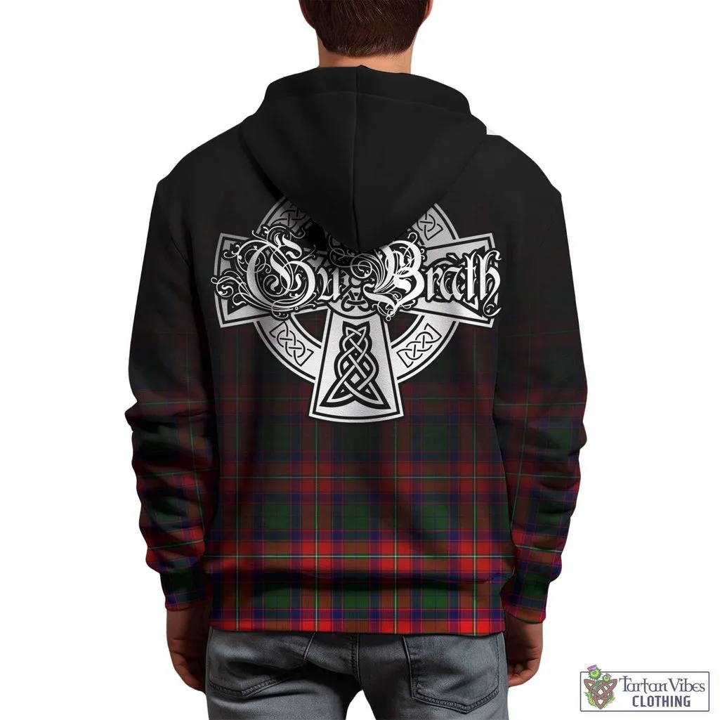 Belshes Tartan Hoodie Featuring Alba Gu Brath Family Crest Celtic Inspired