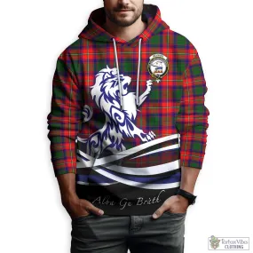 Belshes Tartan Hoodie with Alba Gu Brath Regal Lion Emblem