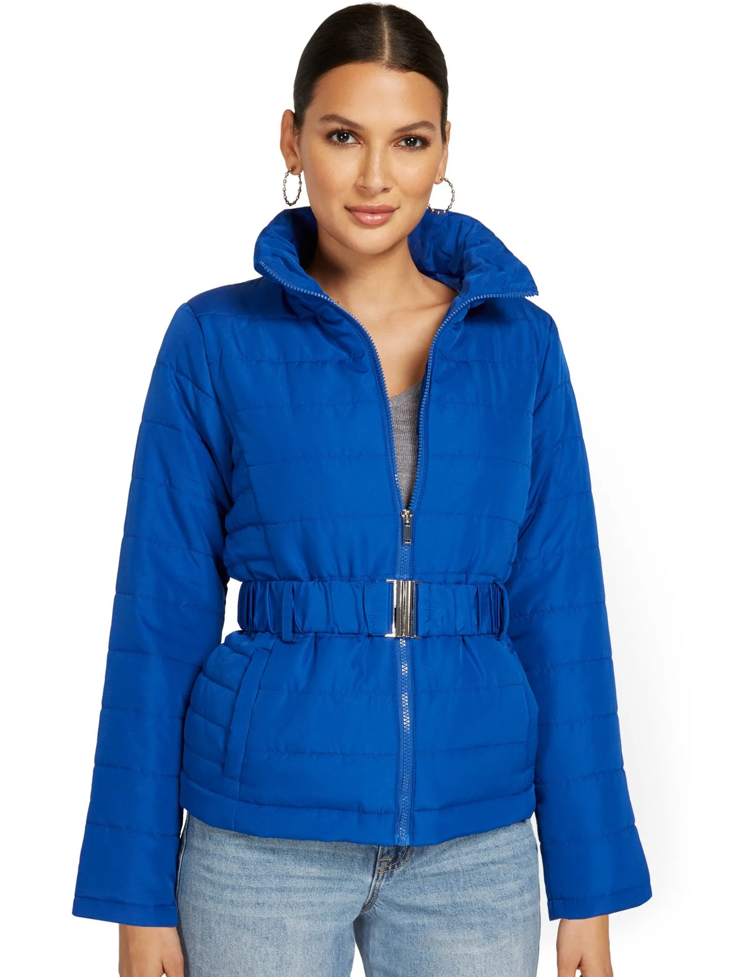 Belted Puffer Jacket