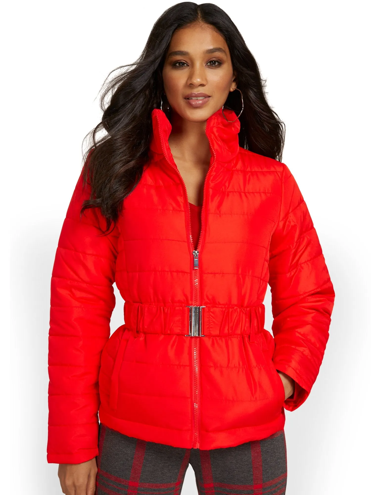 Belted Puffer Jacket