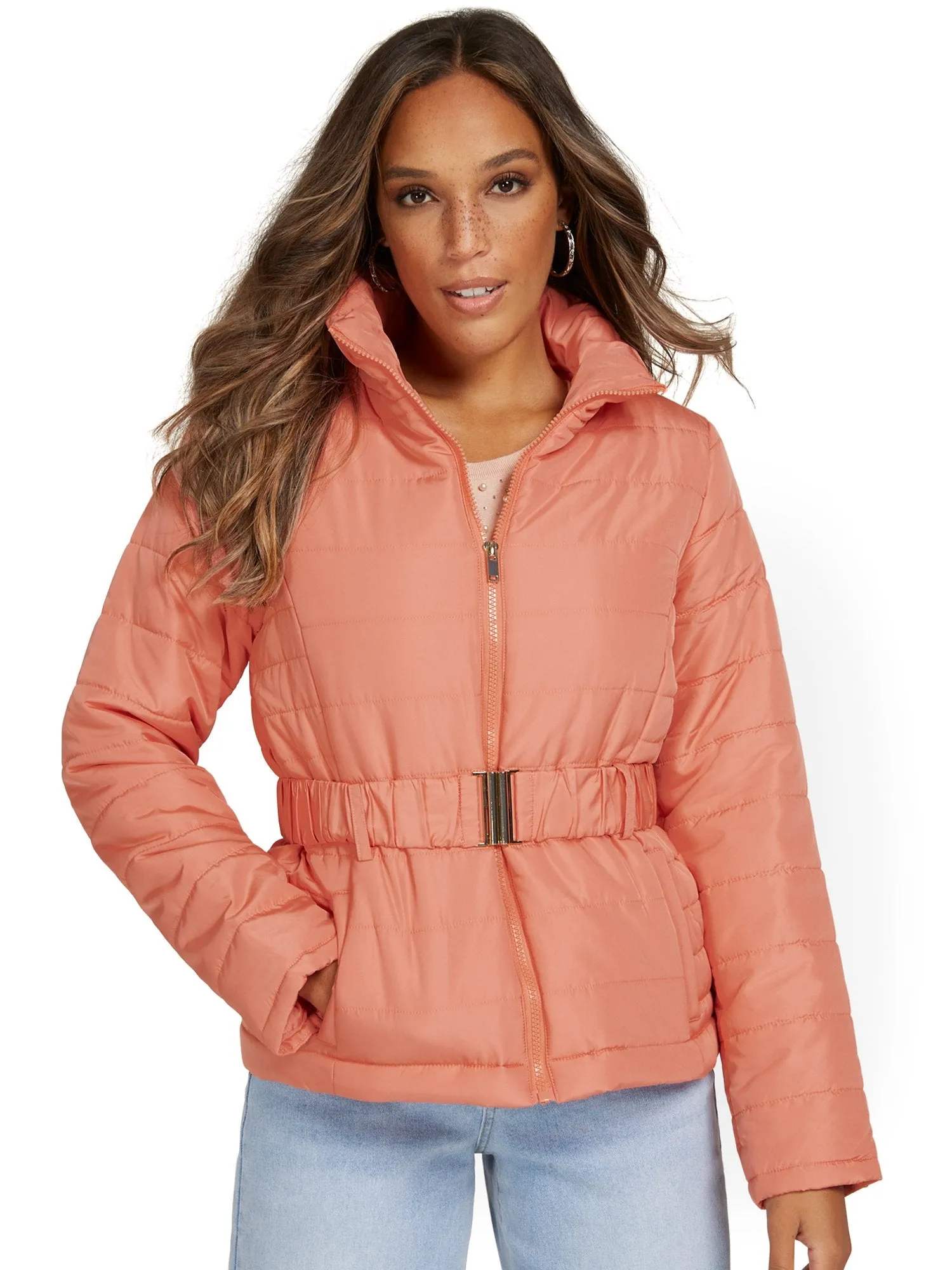 Belted Puffer Jacket