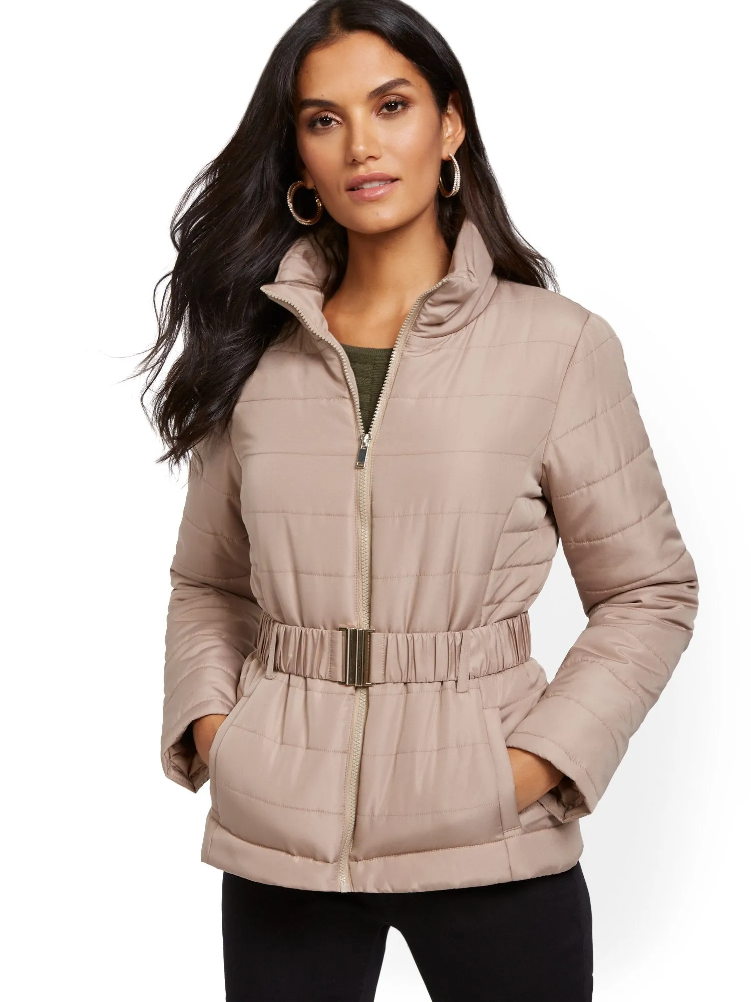 Belted Puffer Jacket