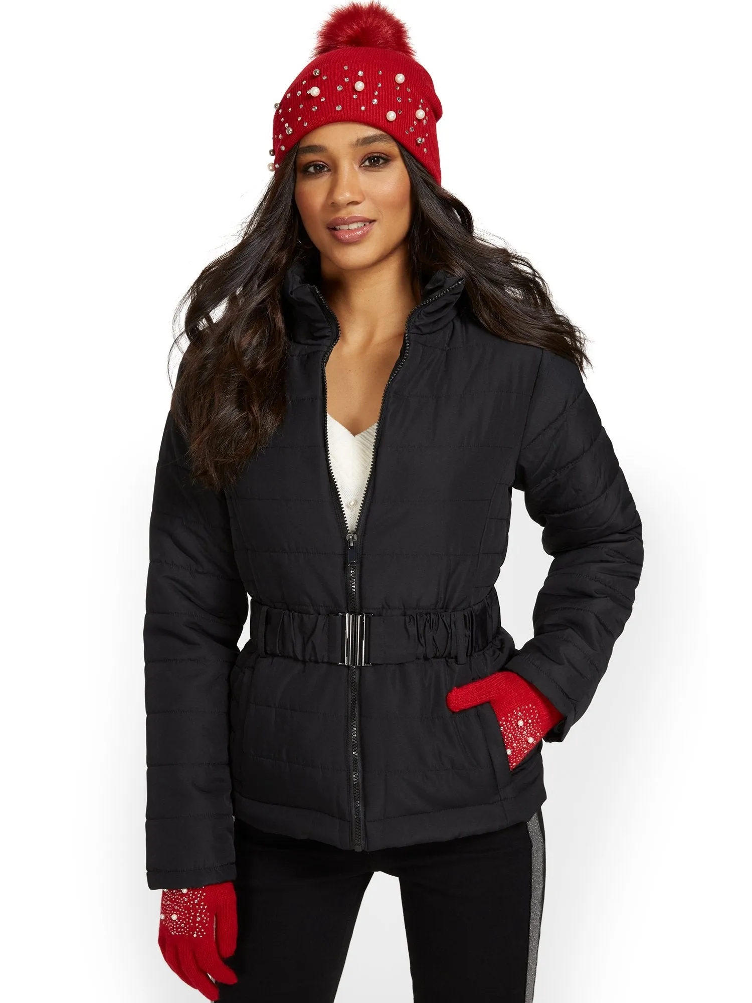 Belted Puffer Jacket