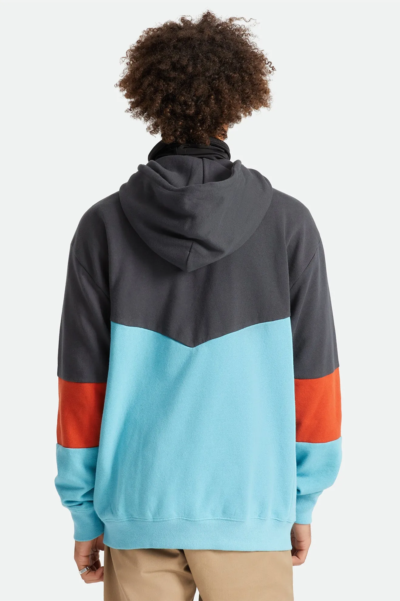 Beta Square Utility Hood - Washed Black/Phoenix Orange/Teal