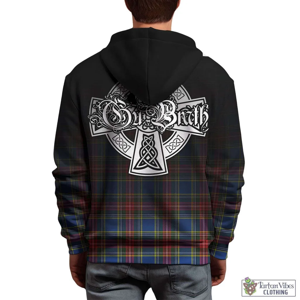 Bethune Tartan Hoodie Featuring Alba Gu Brath Family Crest Celtic Inspired