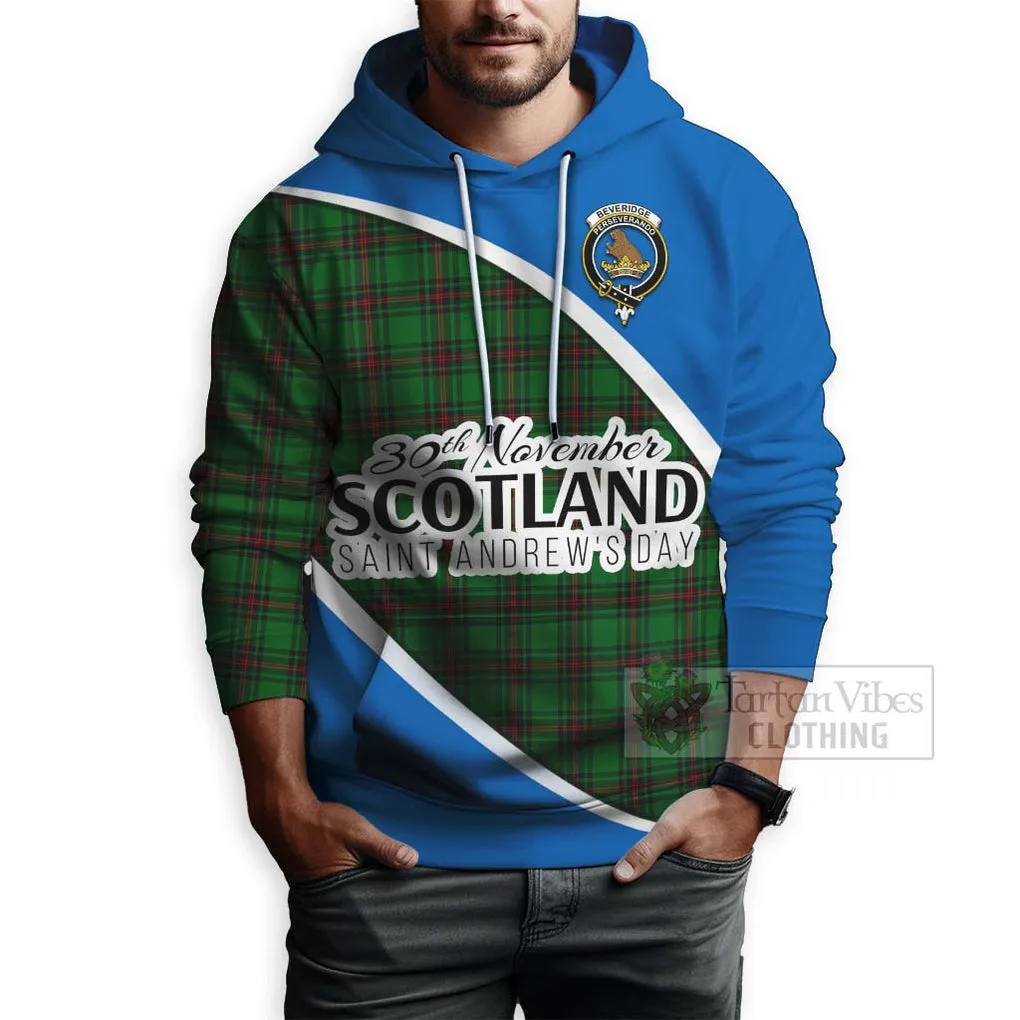 Beveridge Family Crest Tartan Hoodie Celebrate Saint Andrew's Day in Style