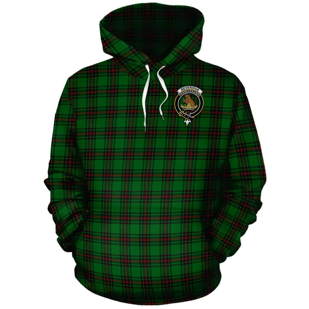 Beveridge Tartan Hoodie with Family Crest