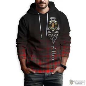 Binning Tartan Hoodie Featuring Alba Gu Brath Family Crest Celtic Inspired