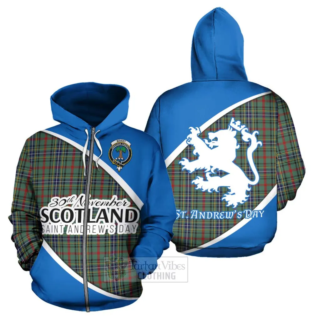 Bisset Family Crest Tartan Hoodie Celebrate Saint Andrew's Day in Style