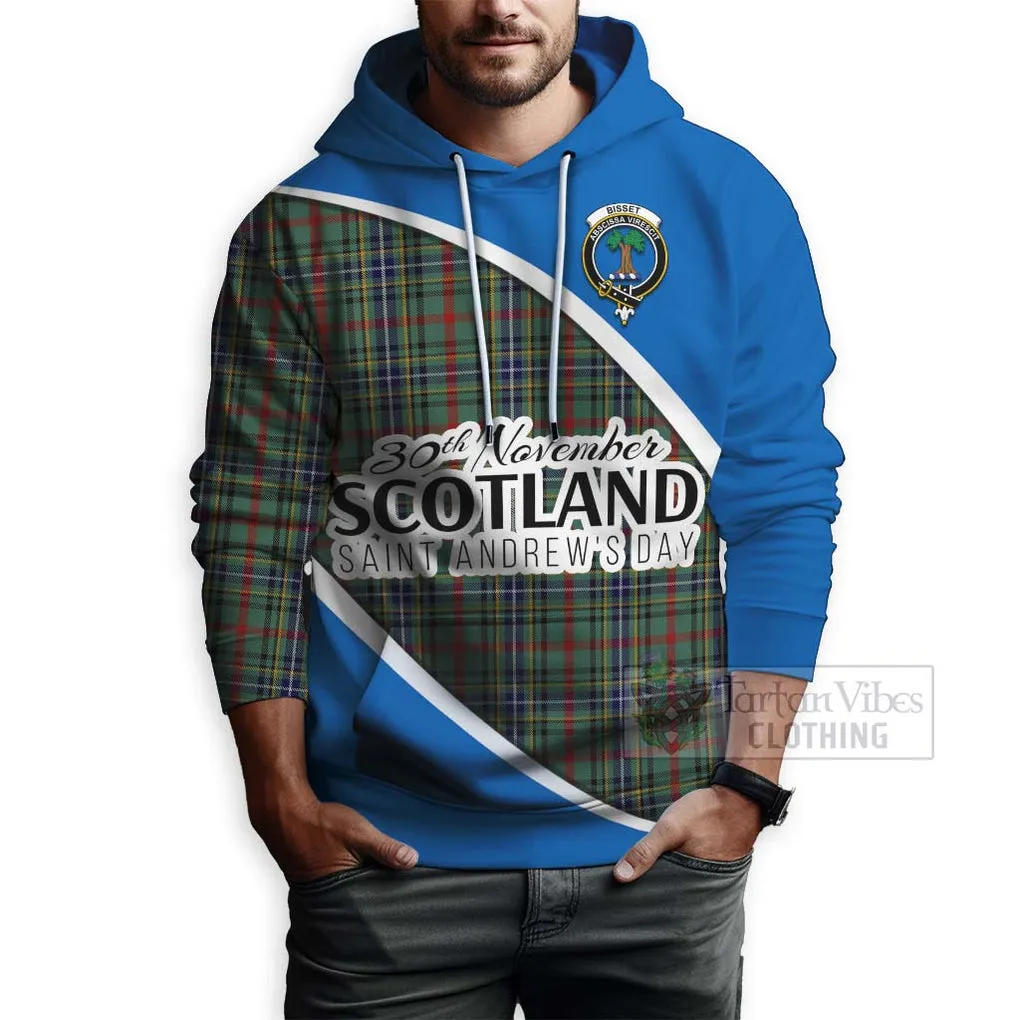 Bisset Family Crest Tartan Hoodie Celebrate Saint Andrew's Day in Style