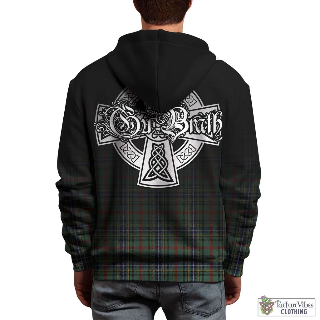 Bisset Tartan Hoodie Featuring Alba Gu Brath Family Crest Celtic Inspired