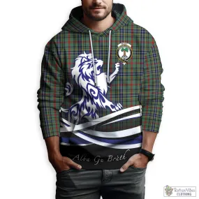 Bisset Tartan Hoodie with Alba Gu Brath Regal Lion Emblem