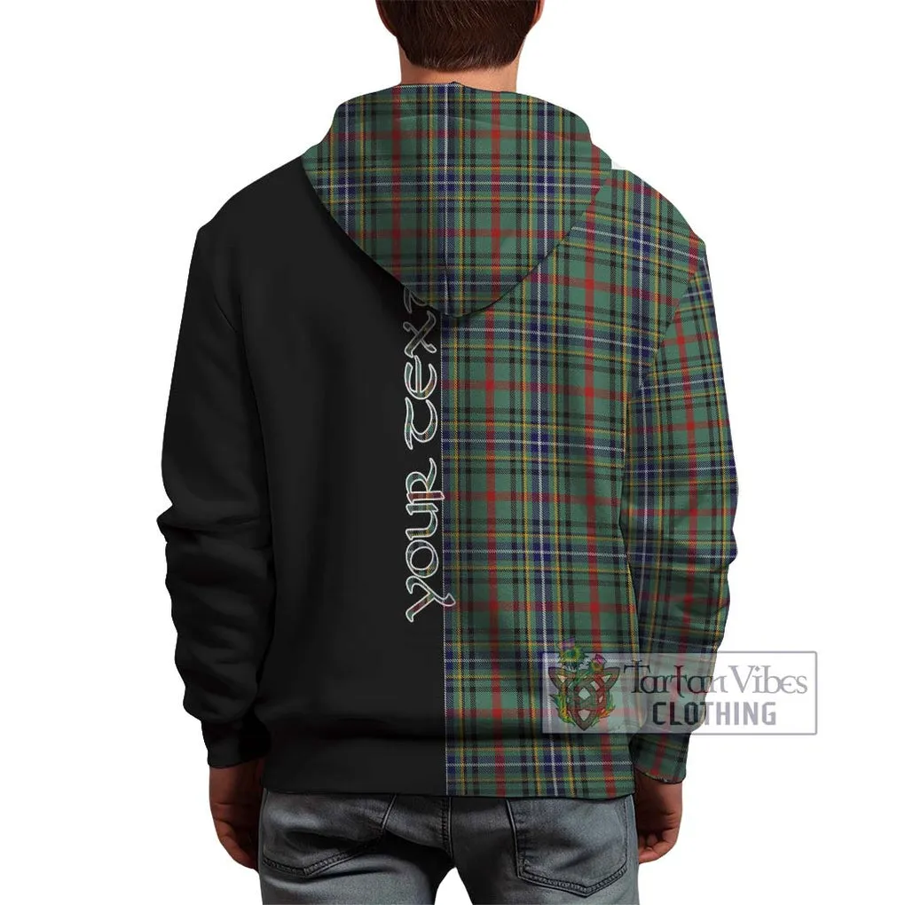 Bisset Tartan Hoodie with Family Crest and Half Of Me Style