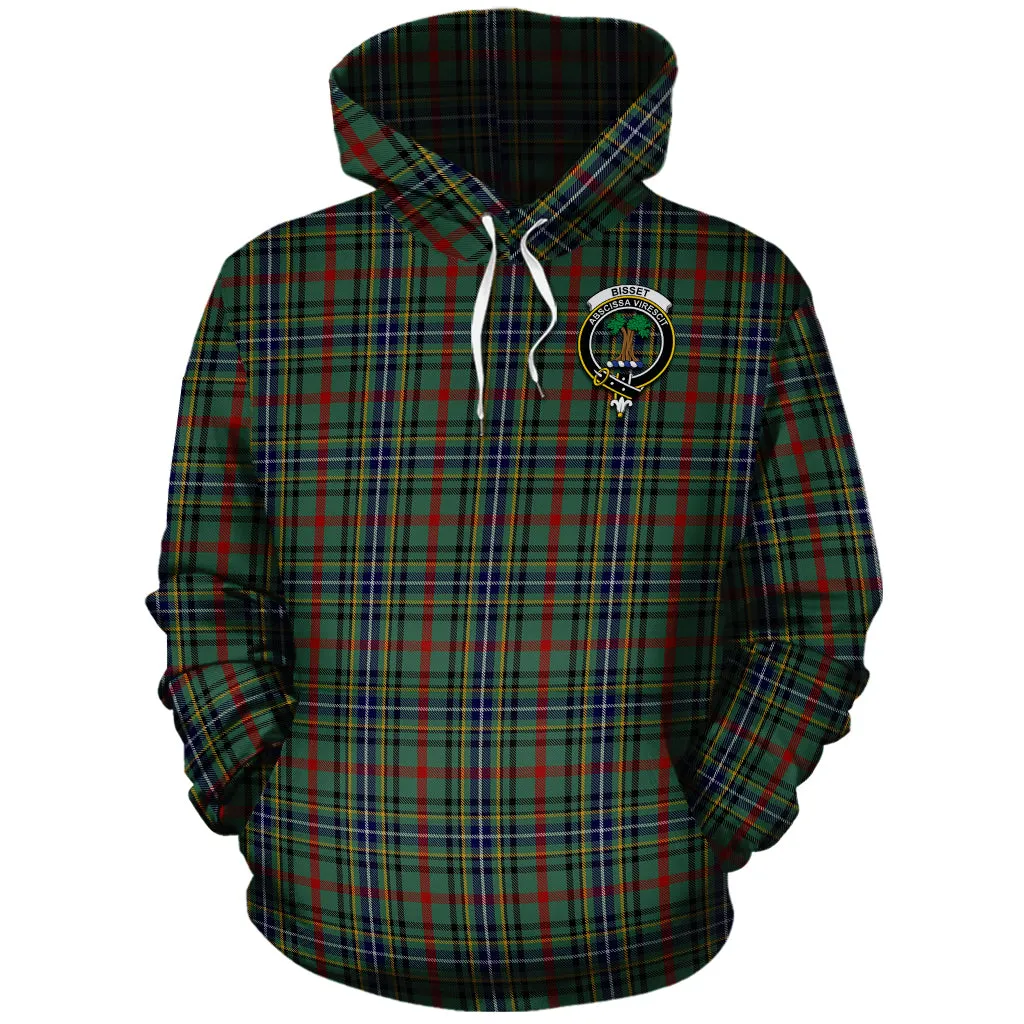 Bisset Tartan Hoodie with Family Crest