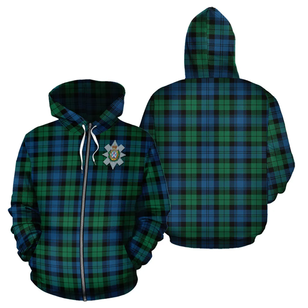 Black Watch Ancient Tartan Hoodie with Family Crest