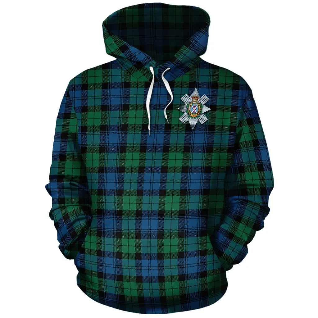 Black Watch Ancient Tartan Hoodie with Family Crest