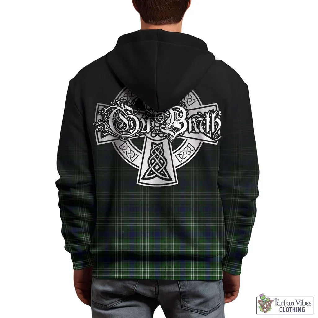 Blackadder Tartan Hoodie Featuring Alba Gu Brath Family Crest Celtic Inspired