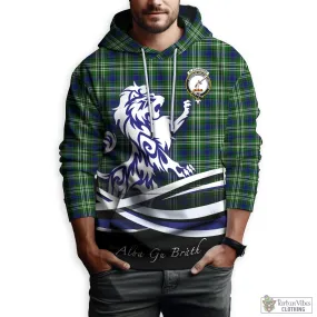 Blackadder Tartan Hoodie with Alba Gu Brath Regal Lion Emblem