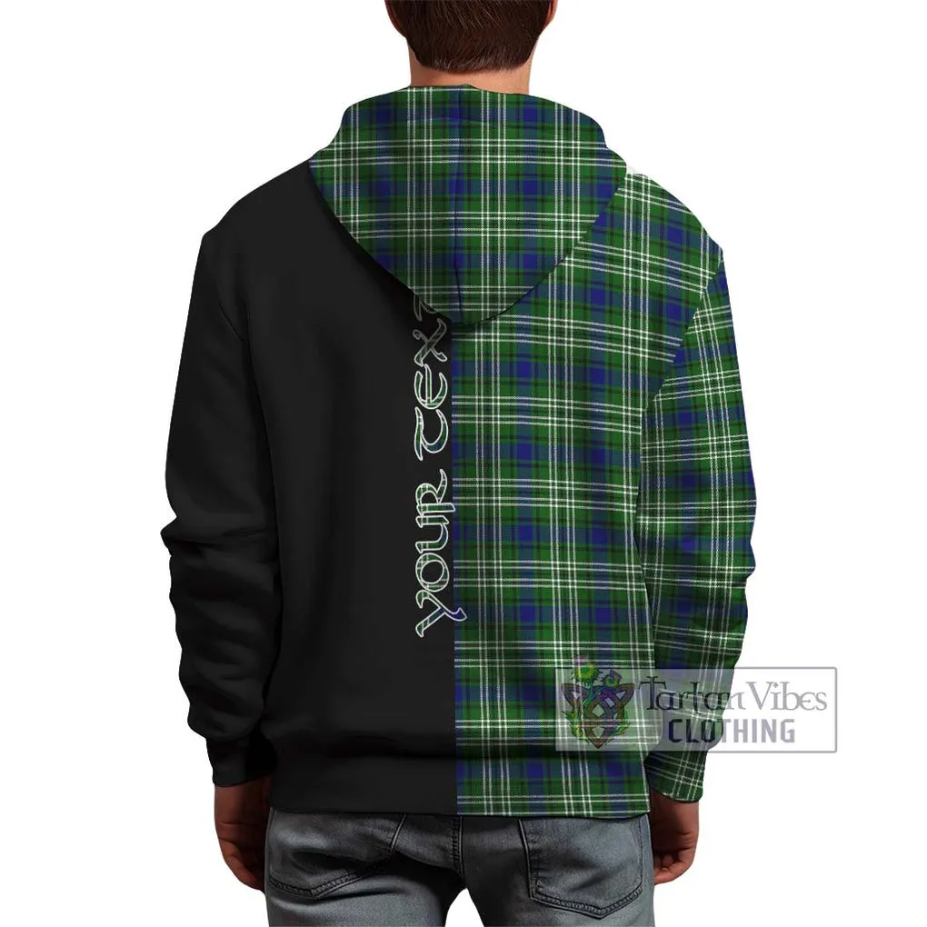 Blackadder Tartan Hoodie with Family Crest and Half Of Me Style