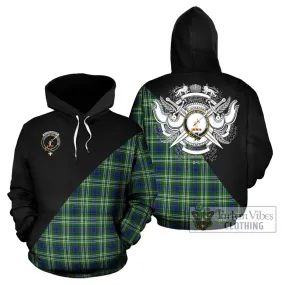 Blackadder Tartan Hoodie with Family Crest and Military Logo Style