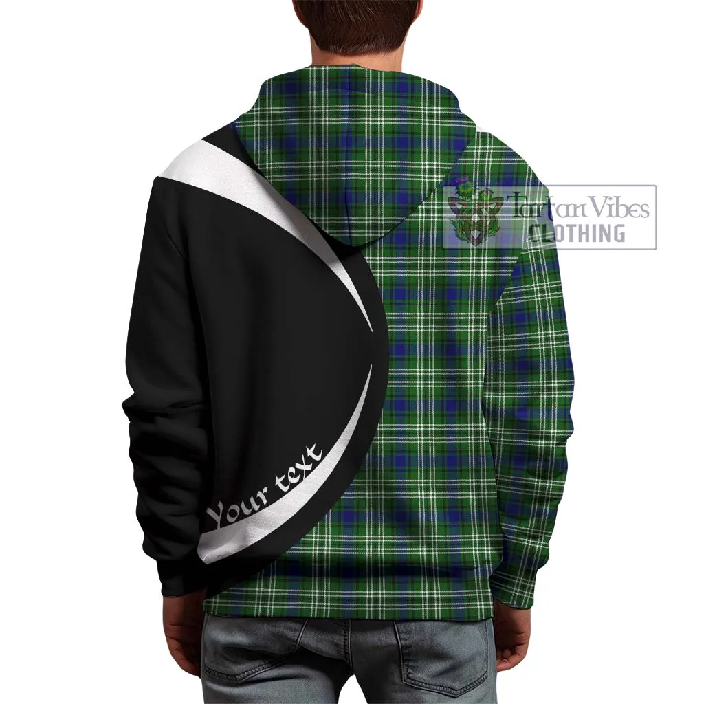 Blackadder Tartan Hoodie with Family Crest Circle Style