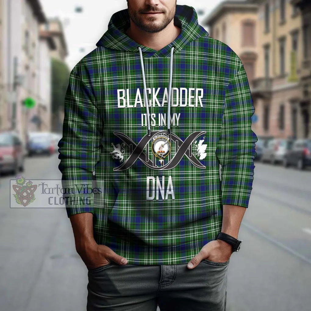 Blackadder Tartan Hoodie with Family Crest DNA In Me Style