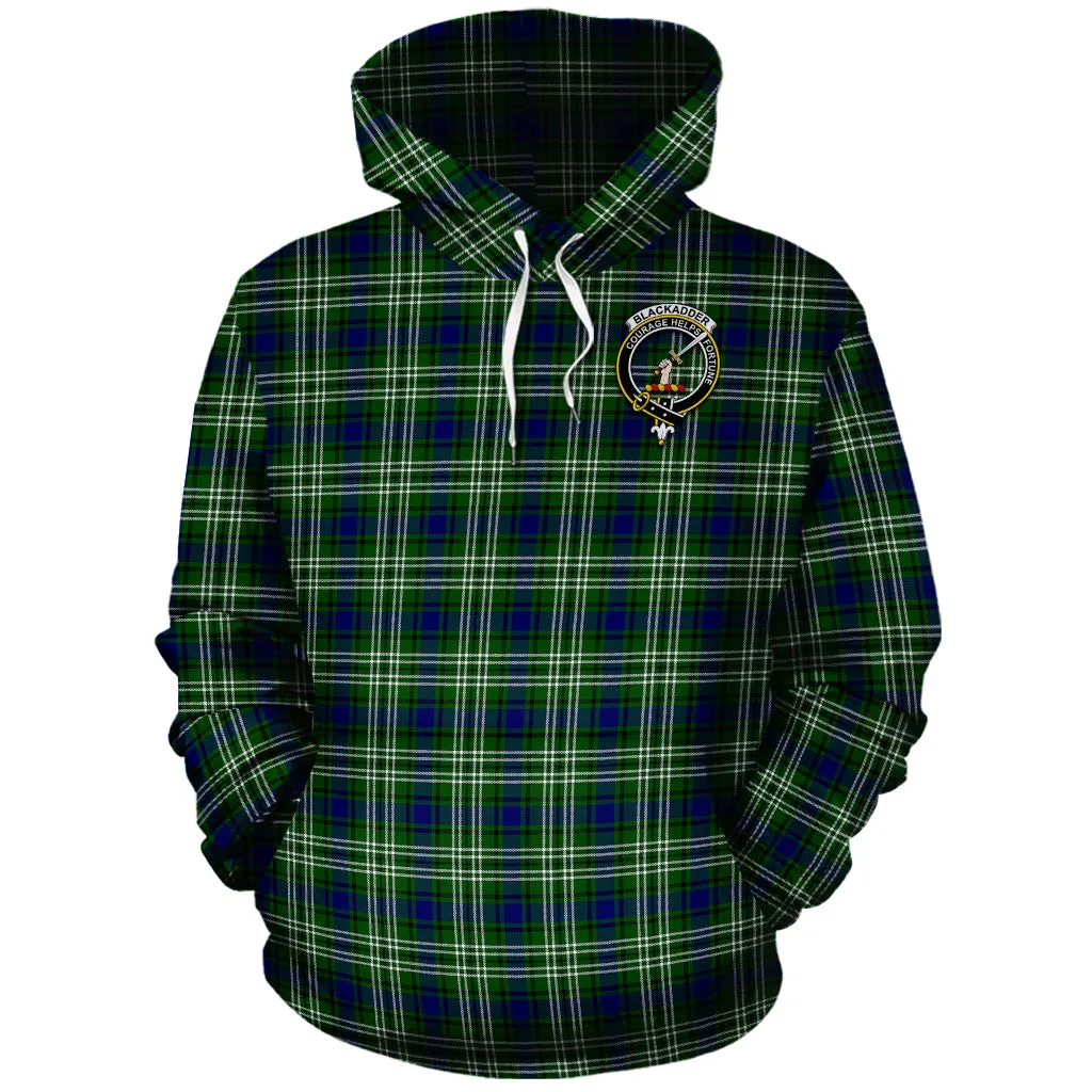 Blackadder Tartan Hoodie with Family Crest