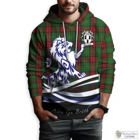 Blackstock Hunting Tartan Hoodie with Alba Gu Brath Regal Lion Emblem